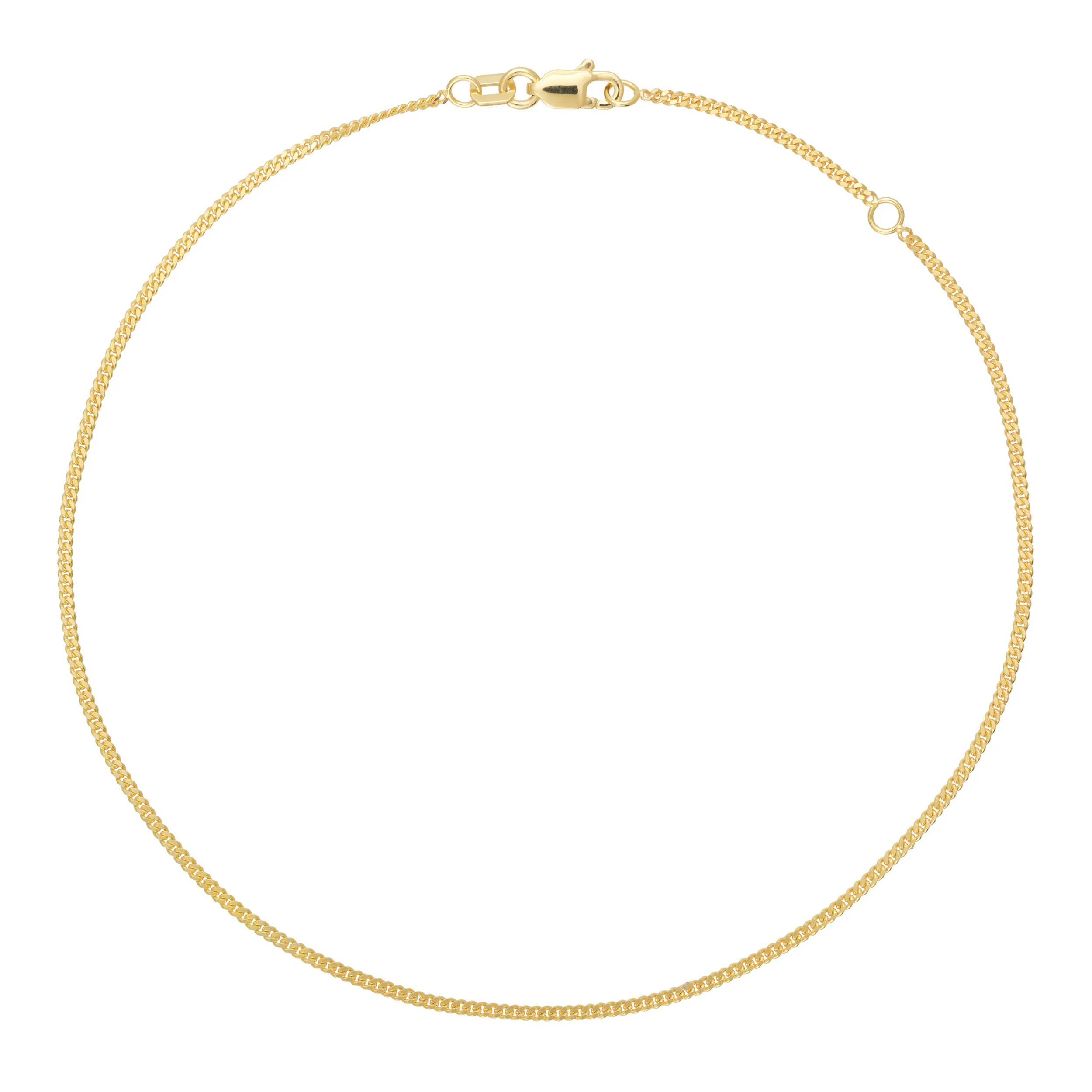 14K CURB CHAIN ANKLET