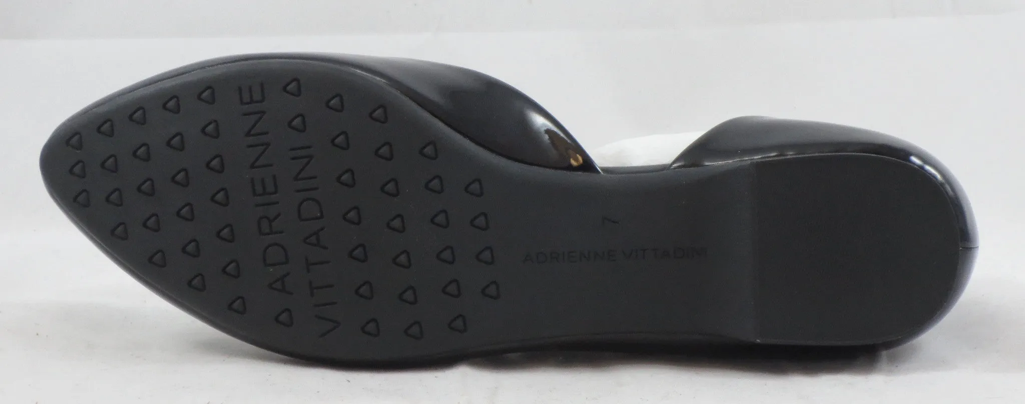 ADRIENNE VITTADINI Women's Belles Ballet Flat - Black Patent - MSRP $99