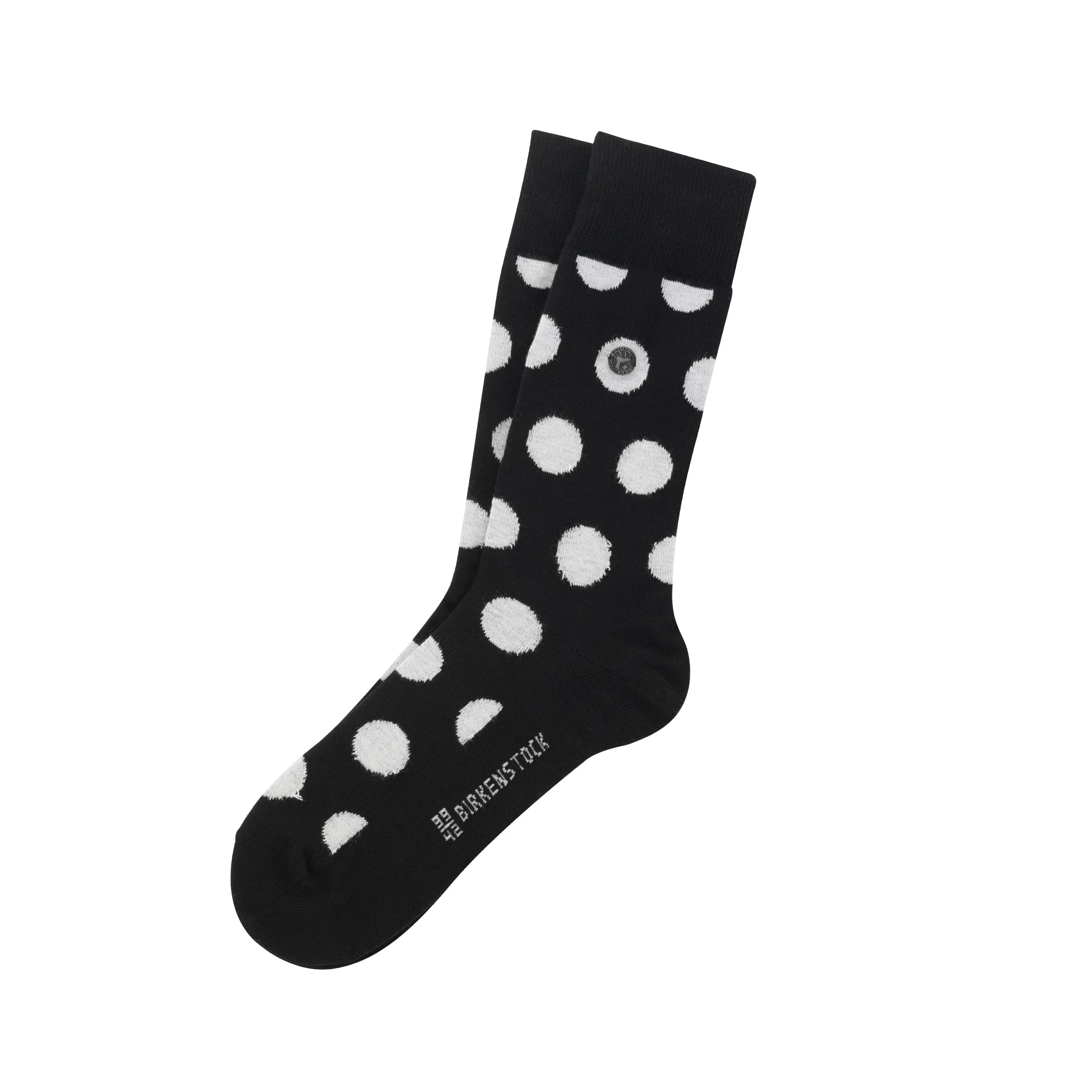 Amsterdam Black/Ecru Cotton Socks 39-42