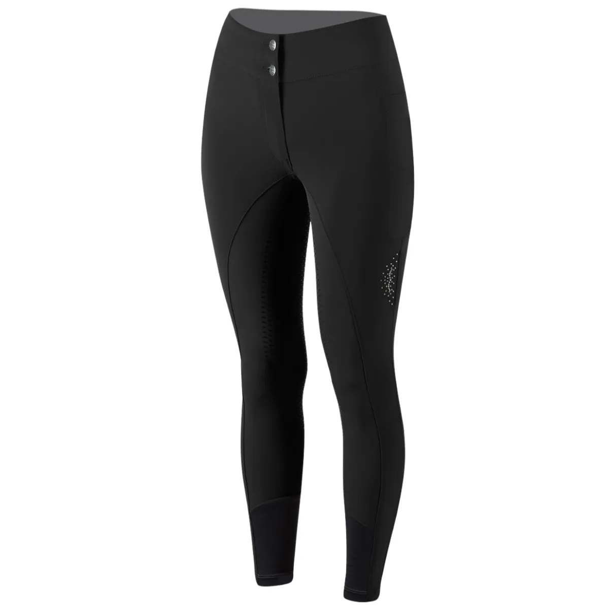 Animo 'Nuvelin' High Rise Breeches in Nero - Women's IT 36 (US 22)