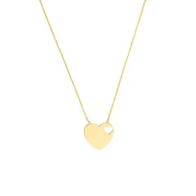 Aura by Martin Binder Gold Heart Cutout Necklace