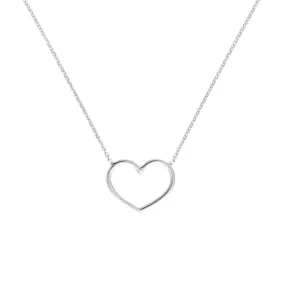 Aura by Martin Binder White Gold Open Heart Necklace