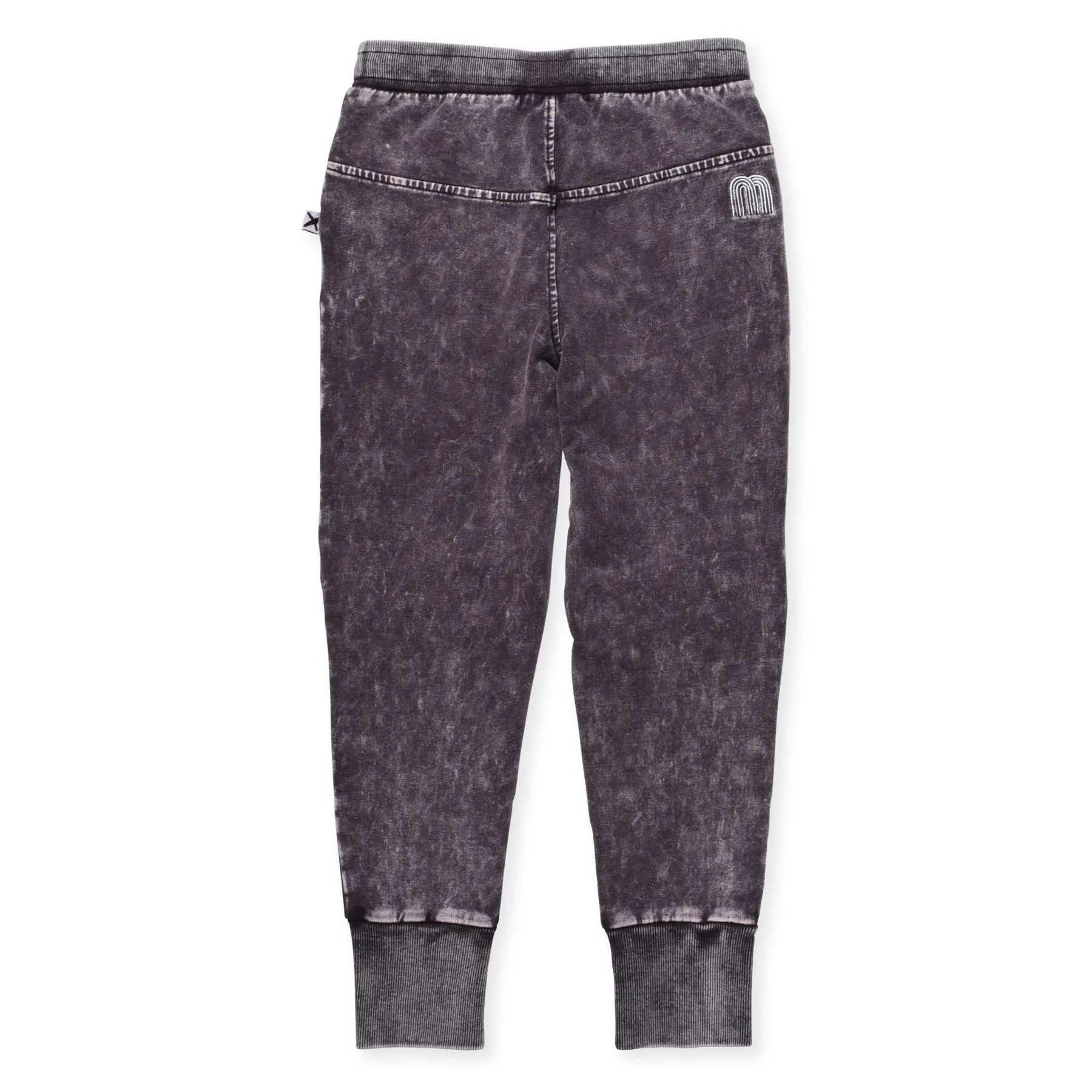 Blasted Hidden Knee Trackies Black Wash