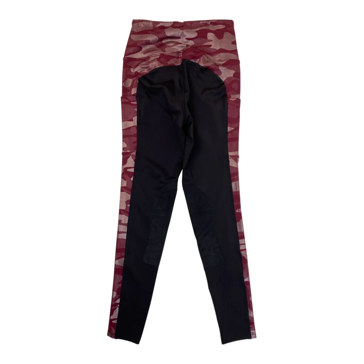 Botori 'Camo' Riding Tights in Burgundy Camo - Women's Medium