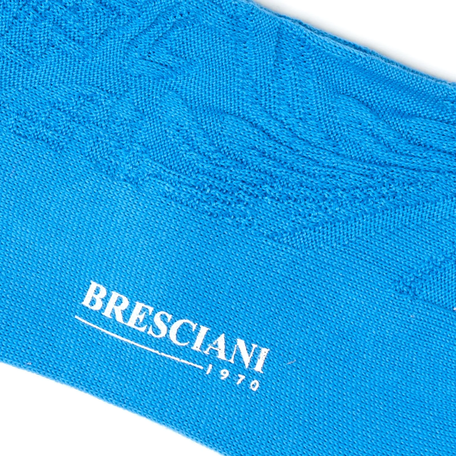 BRESCIANI Cotton Stitch Design Mid Calf Length Socks US M-L