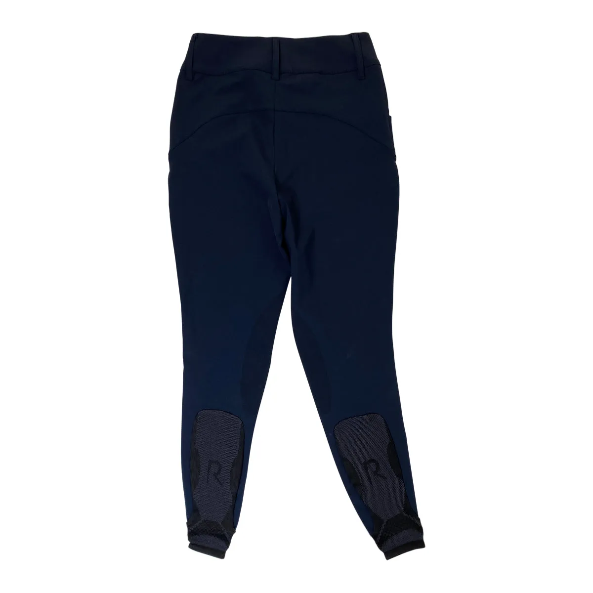 Cavalleria Toscana RS High Waist Knee Patch Breeches in Navy - Women's IT 40/US 26