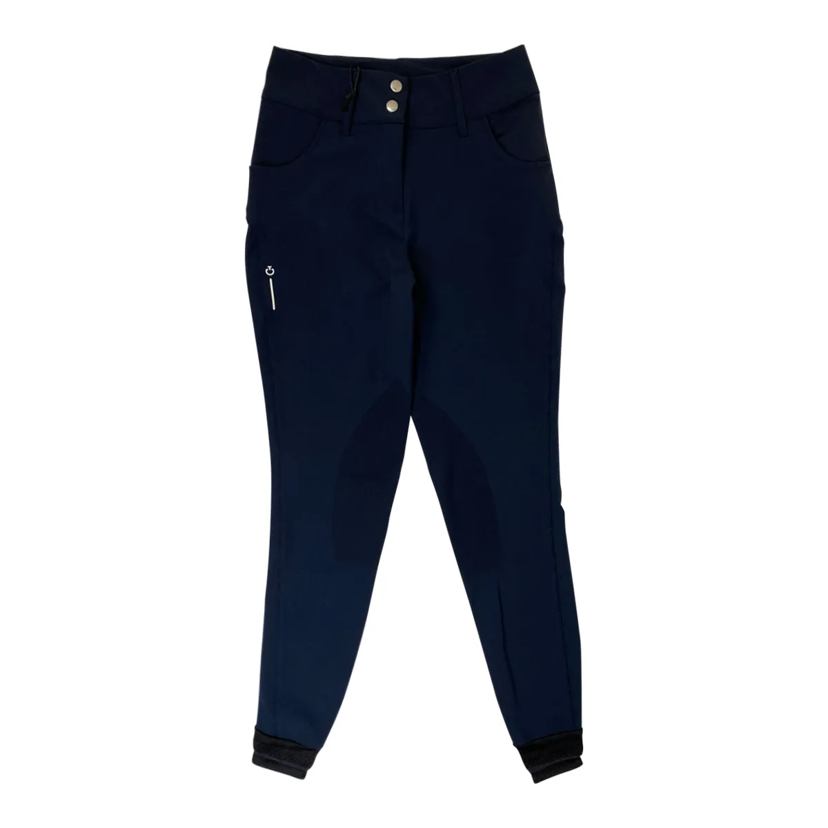 Cavalleria Toscana RS High Waist Knee Patch Breeches in Navy - Women's IT 40/US 26