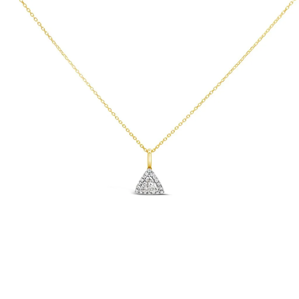 Clara by Martin Binder Brown Diamond Halo Necklace (0.50 ct. tw.)