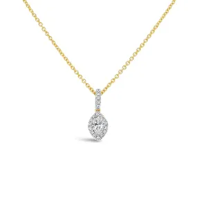 Clara by Martin Binder Marquise Diamond Pendant Necklace (0.30 ct. tw.)