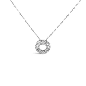 Clara by Martin Binder Platinum Diamond Double Halo Pendant (0.52 ct. tw.)