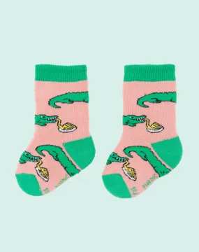 CROCO PASTA FAN BABY SOCKS