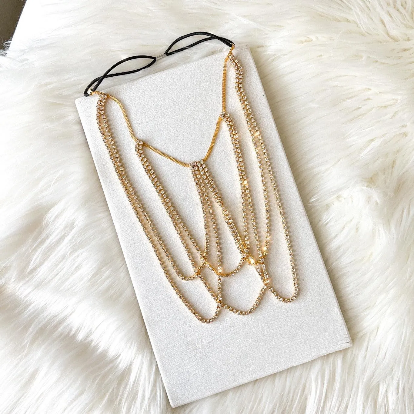 Drippin Glam Rhinestone Leg Chain