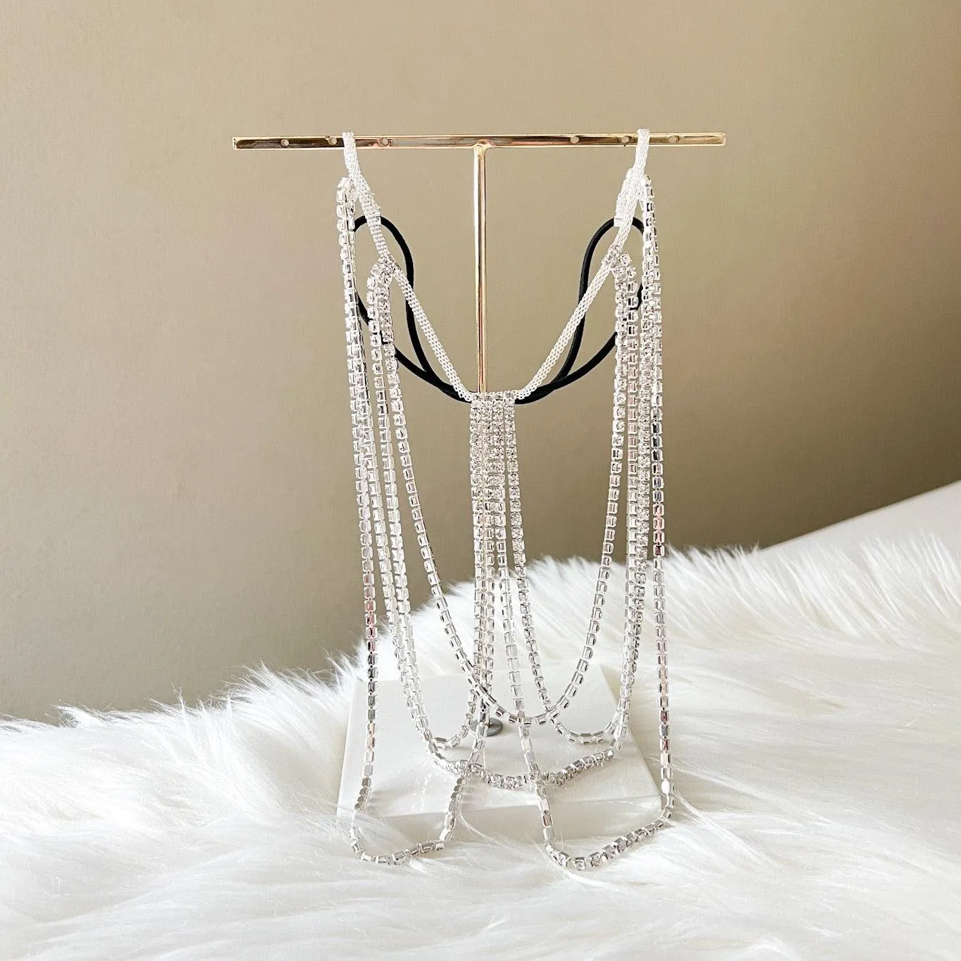 Drippin Glam Rhinestone Leg Chain