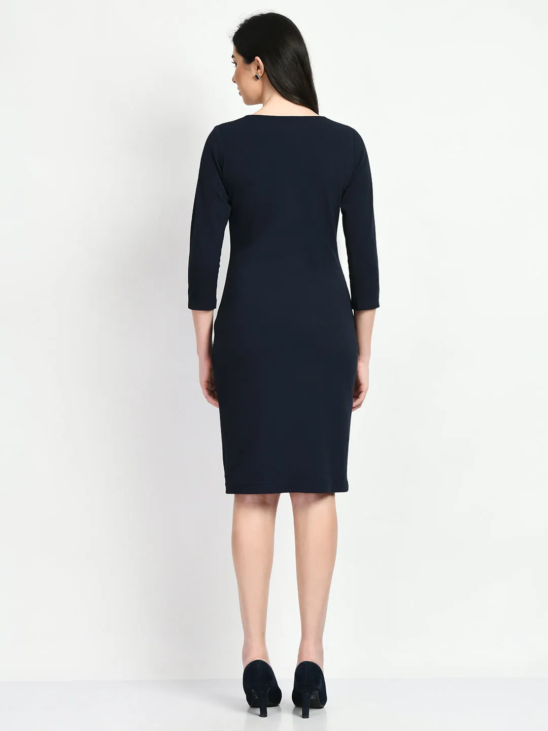 Exude Boldness Bodycon Dress (Navy)