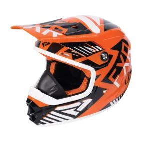 FXR Throttle Battalion Youth Helmet Org/Blk/Wht