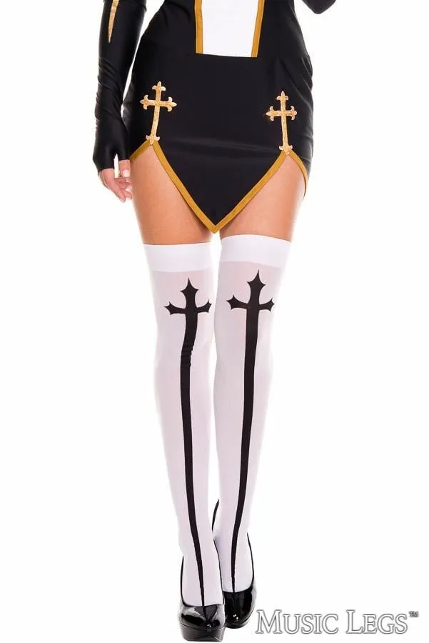 Gothic Cross Thigh Hi