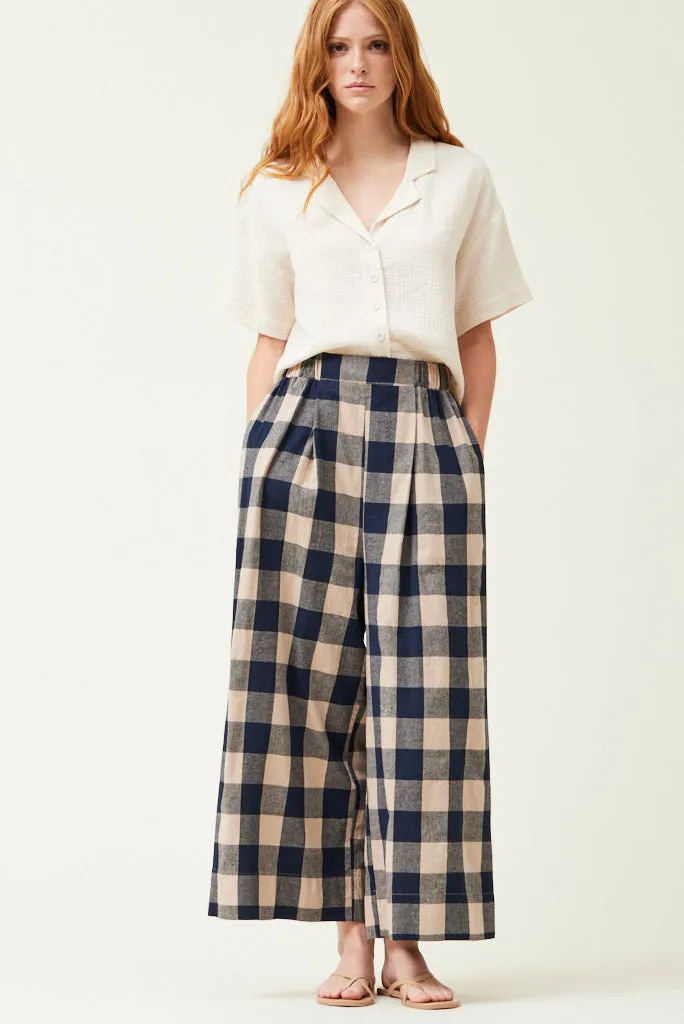 GRADE AND GATER GINGHAM LANTERN PANT