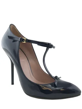 Gucci Beverly T-Strap Patent Pumps Size 6