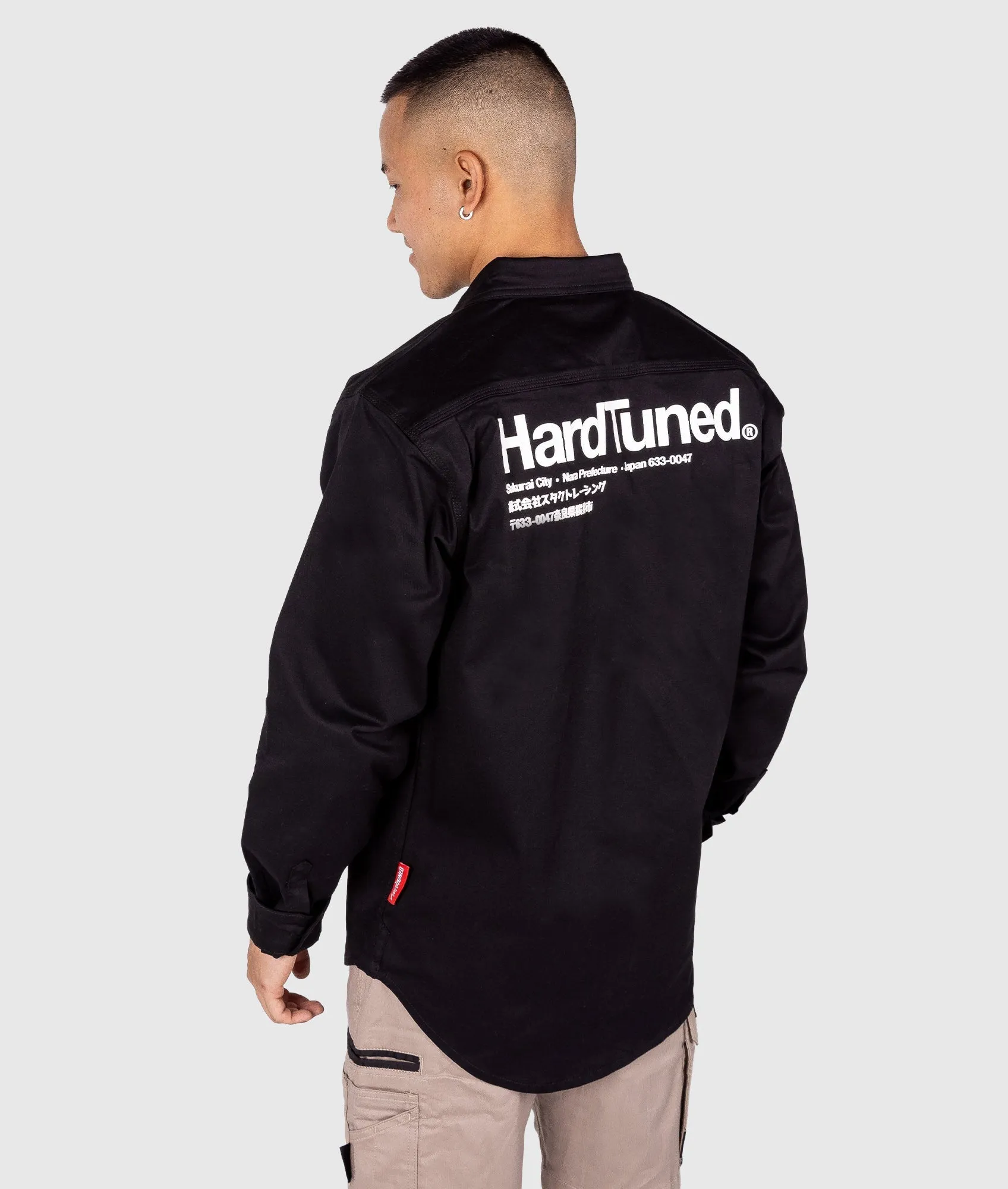 Hardtuned Long Sleeve Work Shirt - Black