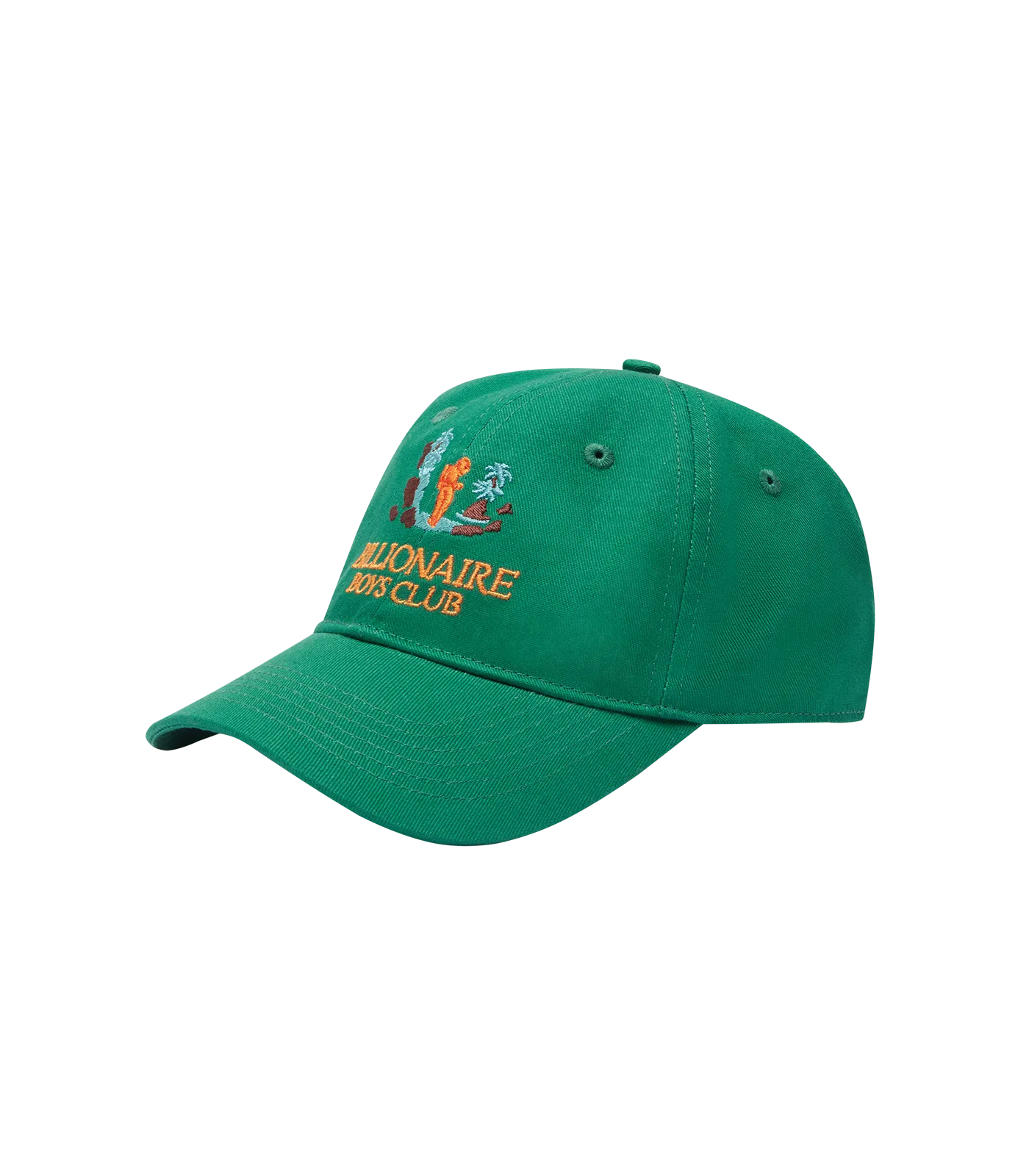 HIKING LOGO CURVED VISOR CAP - GREEN