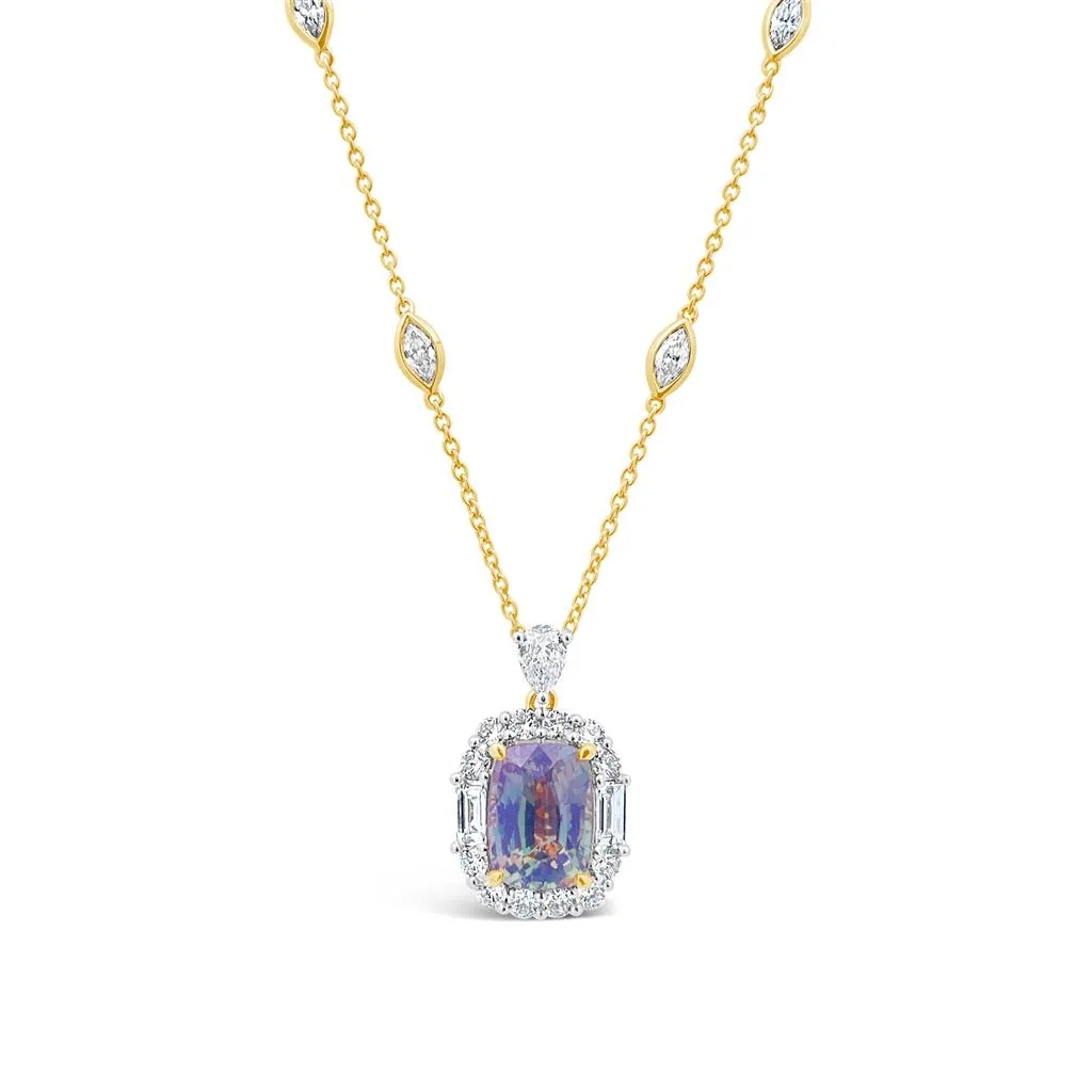 Irisa by Martin Binder Alexandrite & Diamond by the Yard Necklace