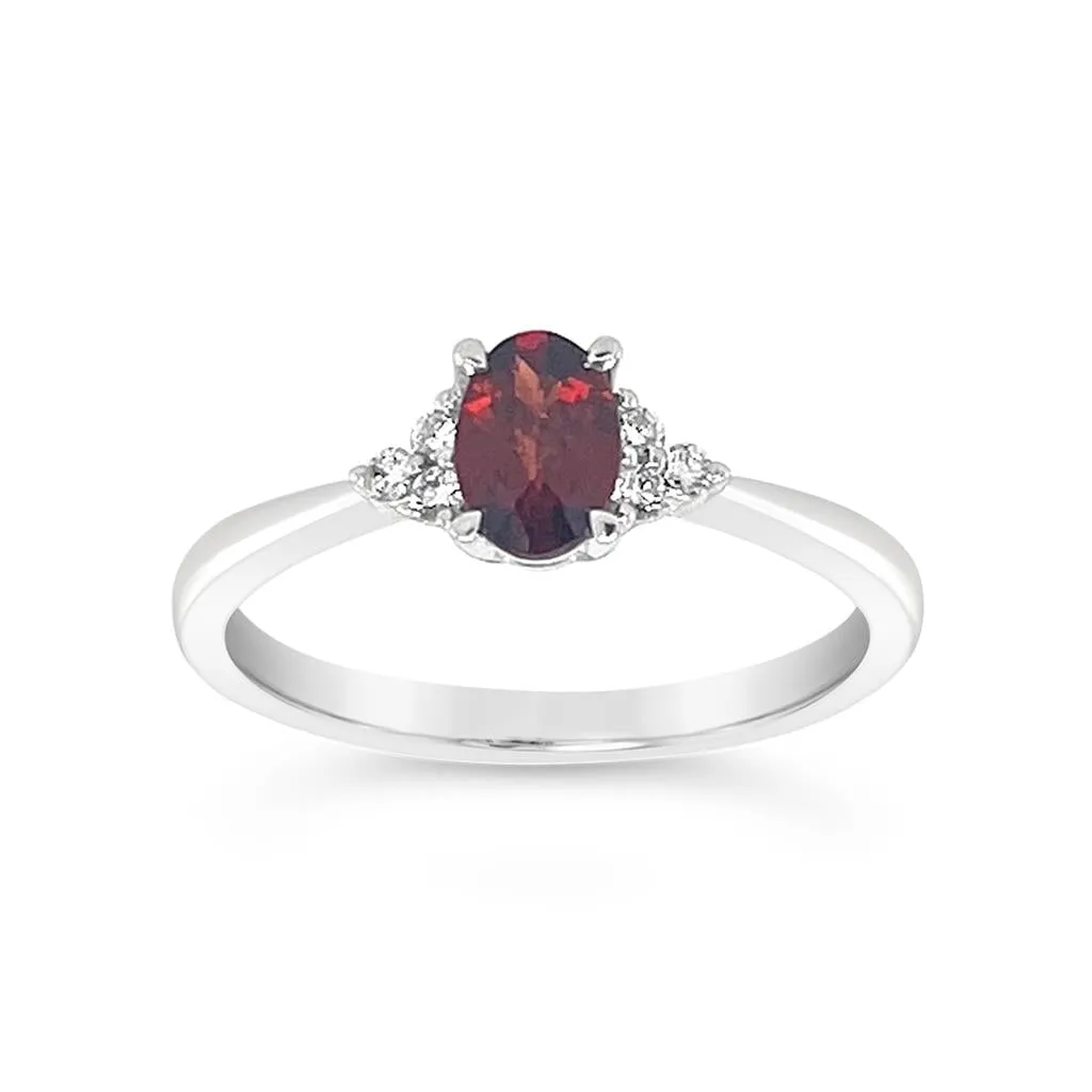 Irisa by Martin Binder Garnet & Diamond Accent Ring