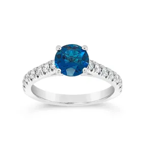 Irisa by Martin Binder London Blue Topaz & Diamond Ring