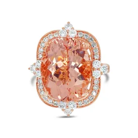 Irisa by Martin Binder Morganite & Diamond Statement Ring