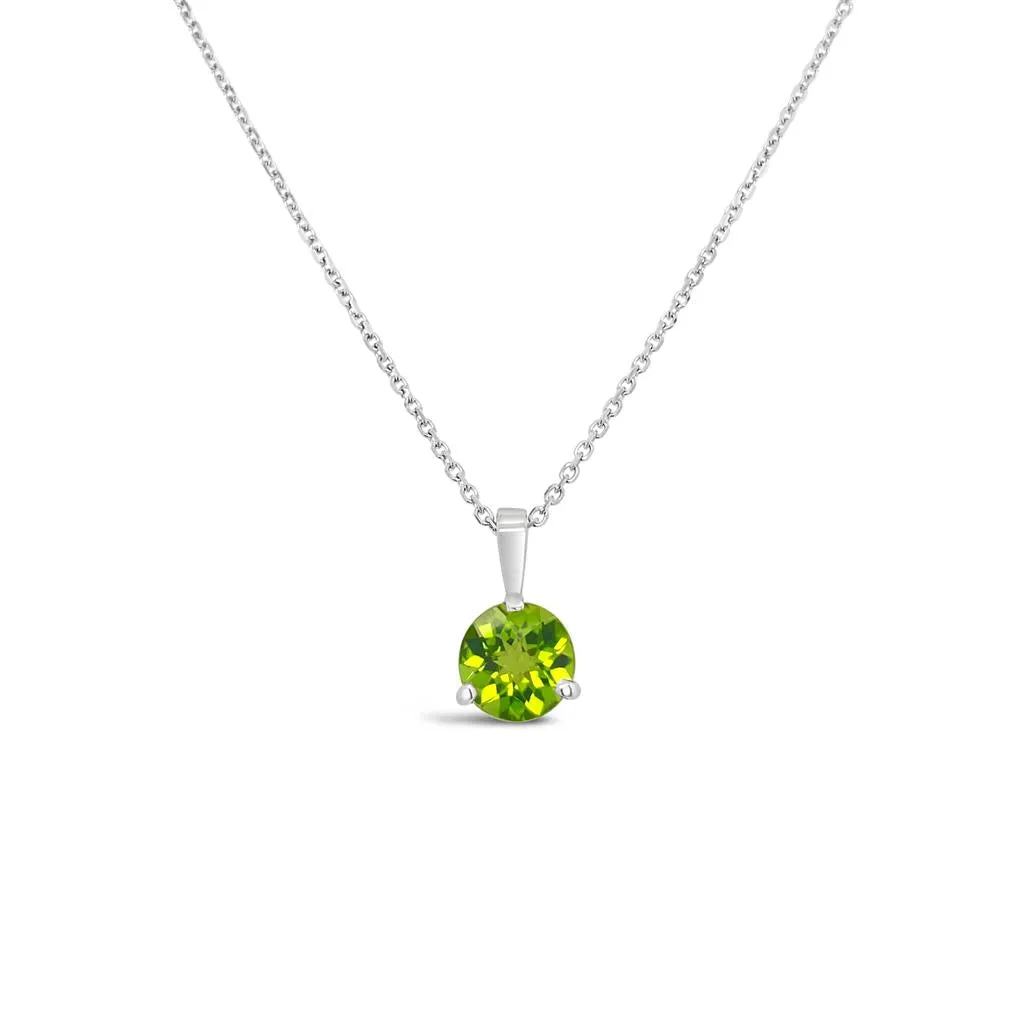 Irisa by Martin Binder Peridot Solitaire Necklace