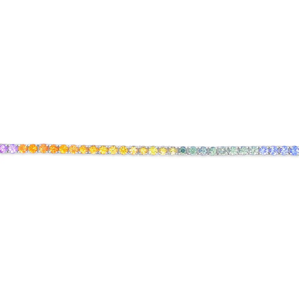 Irisa by Martin Binder Rainbow Sapphire Tennis Bracelet