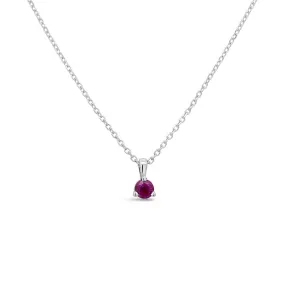 Irisa by Martin Binder Tiny Ruby Birthstone Charm Pendant