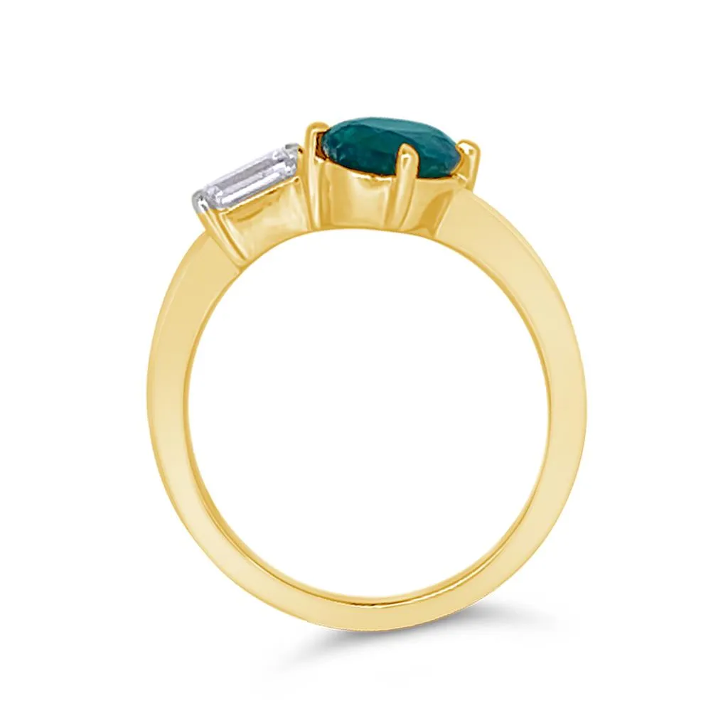 Irisa by Martin Binder Toi Et Moi Emerald & Diamond Ring