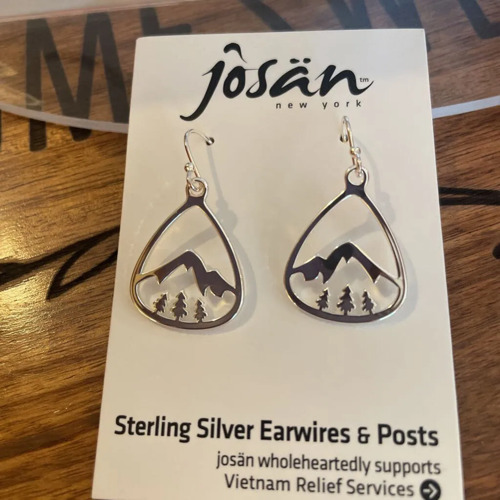 Josan SSW Snow Cap MT & Tree Earrings