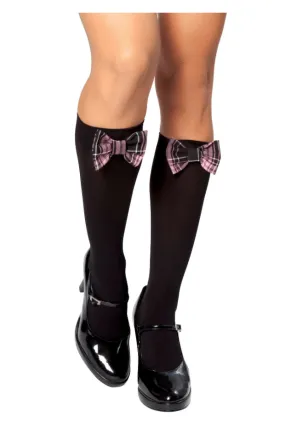 Knee High Stocking With Bow