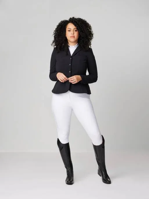 LeMieux 'Dynamique' Silicone Knee Grip Breeches in White - Women's US 32