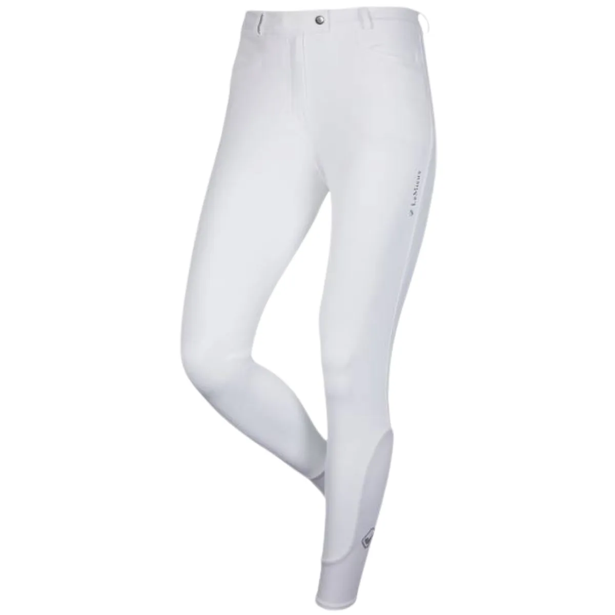 LeMieux 'Dynamique' Silicone Knee Grip Breeches in White - Women's US 32