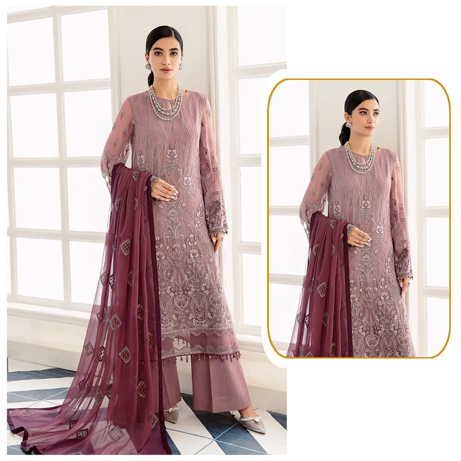 Light Wine Exclusive Rosemeen Salawar Kameez