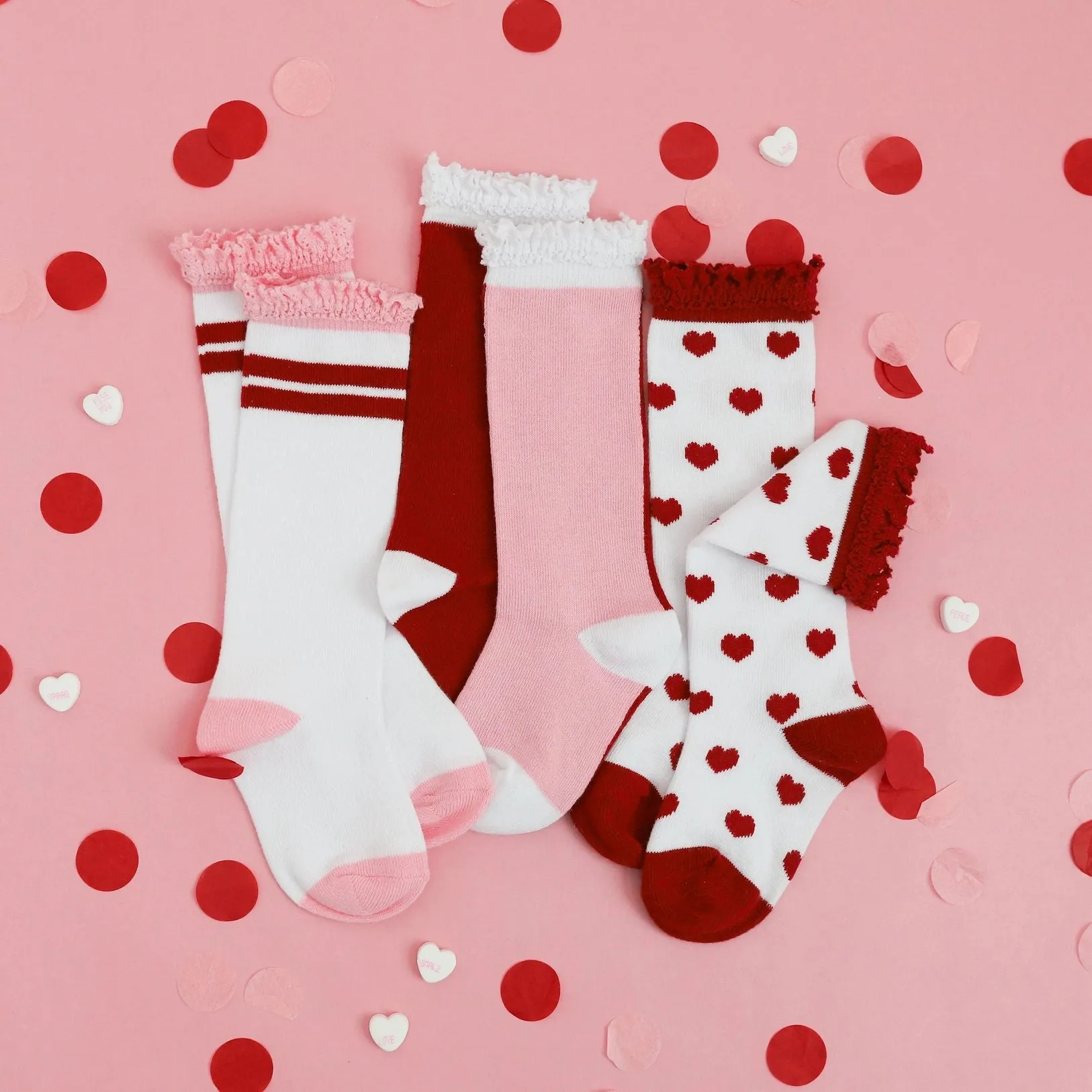 Little Stocking Co. - Solemate Lace Top Knee High Socks