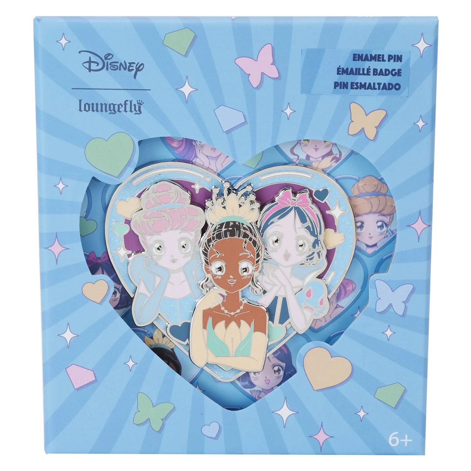 Loungefly Disney Princess Manga Style 3 Collector Box Pin - Preorder