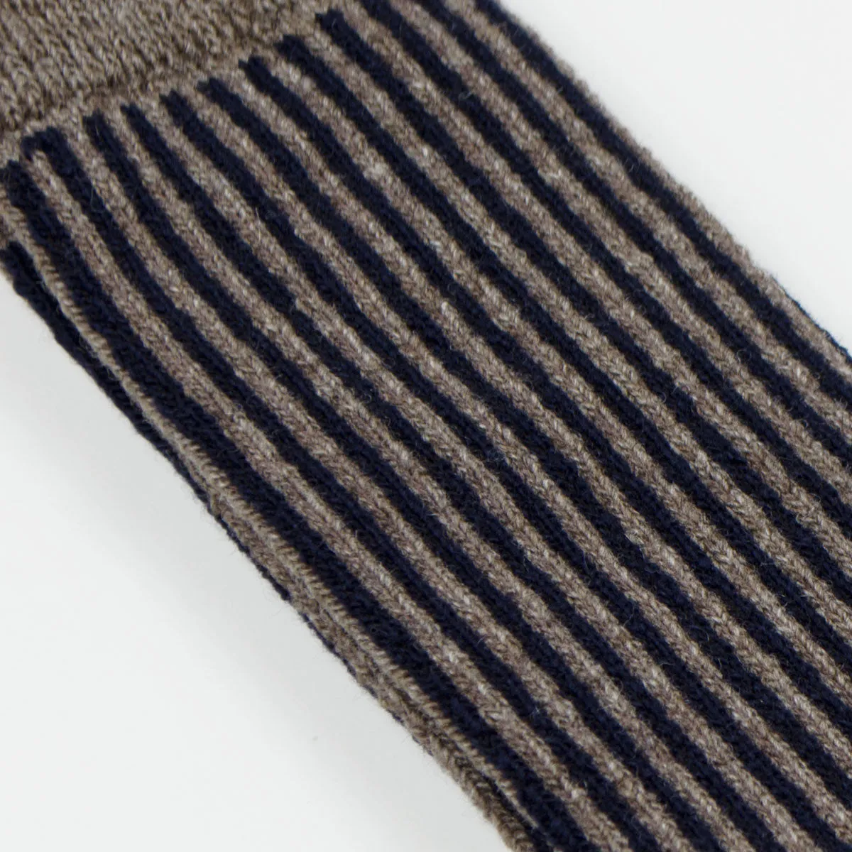 Marcomonde - Stripes Peru Socks - Navy / Beige