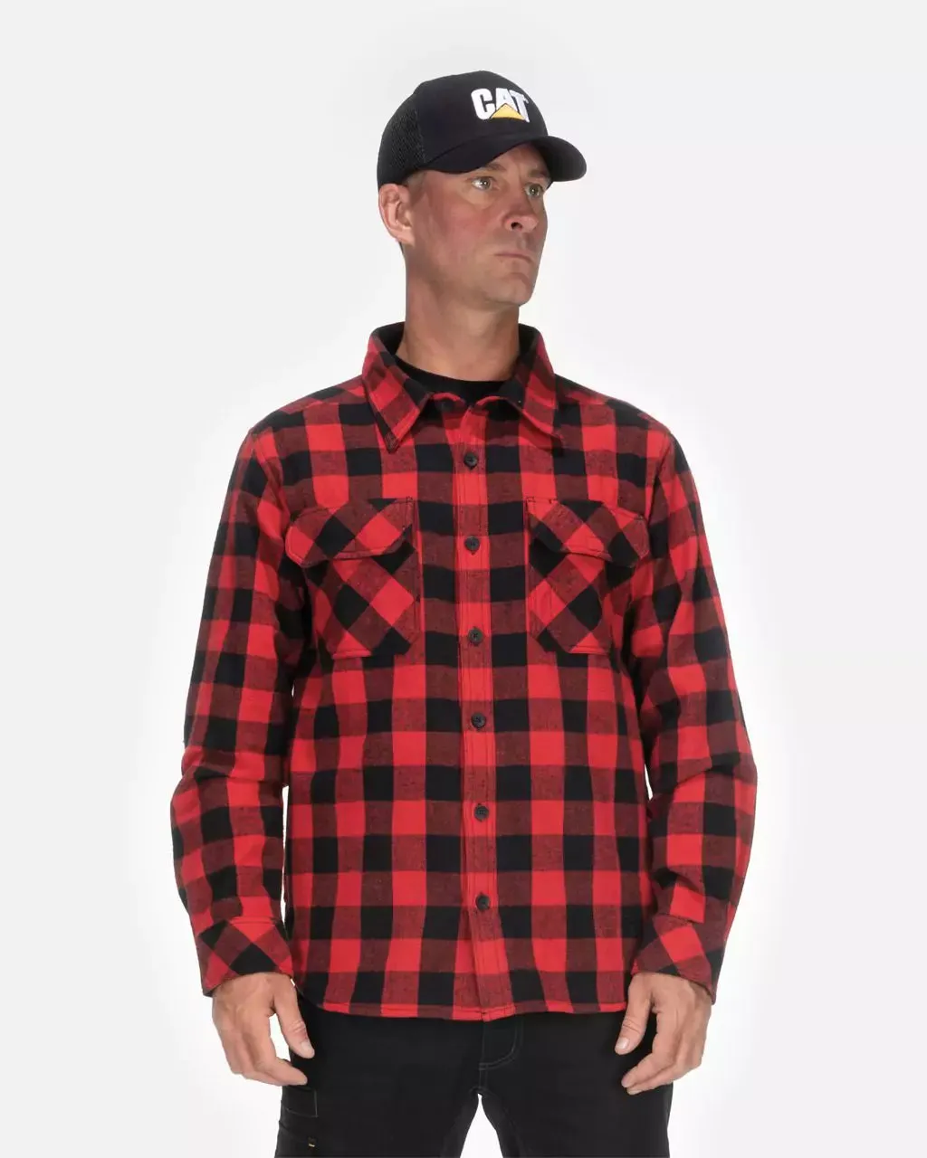 Men's Buffalo Check Flannel Overshirt