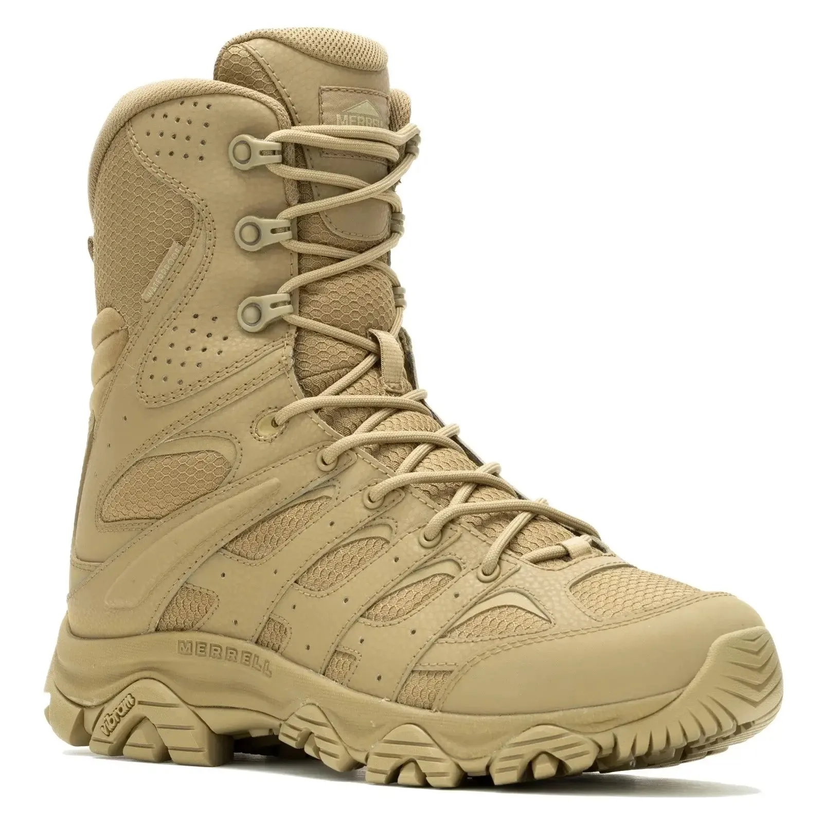 Moab 3 8" Tactical Side Zip Tactical Work Boots Dark Coyote WP