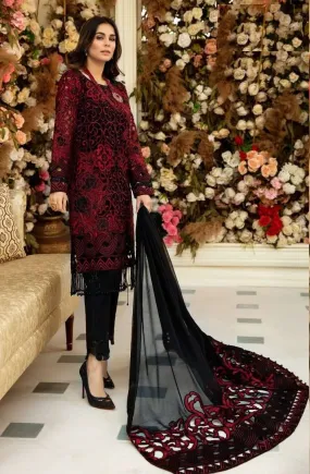 NET EMBROIDERED FESTIVE SEASON DESIGNER SUITS