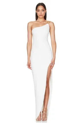 Nookie Estella One Shoulder Gown - White