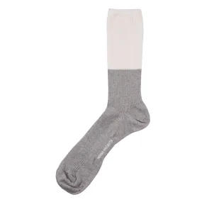 Norse Projects - Bjarki Colour Block Socks - Ecru