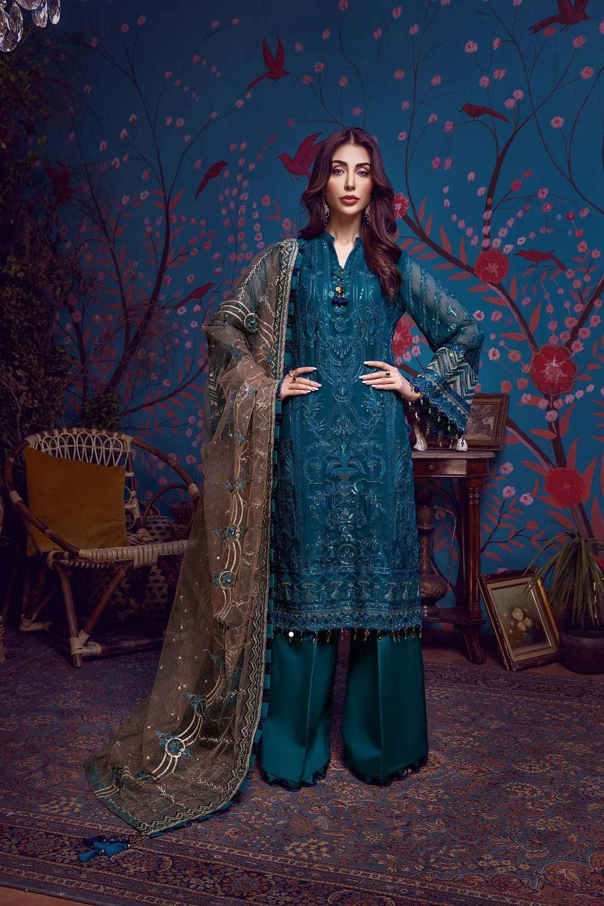 Pakistani Suit Designer Long Party Wear