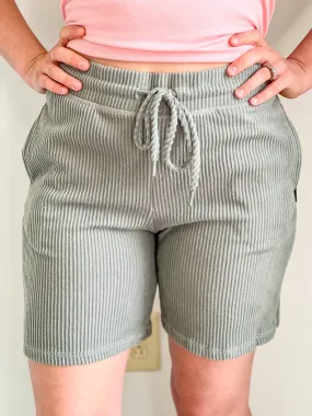 Cozy Womens Peggy Ribbed Knit Lounge Shorts