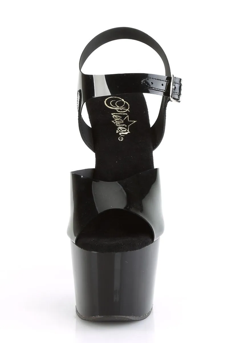 Pleaser USA Adore-708N 7inch Jelly-Like Pleasers - Black