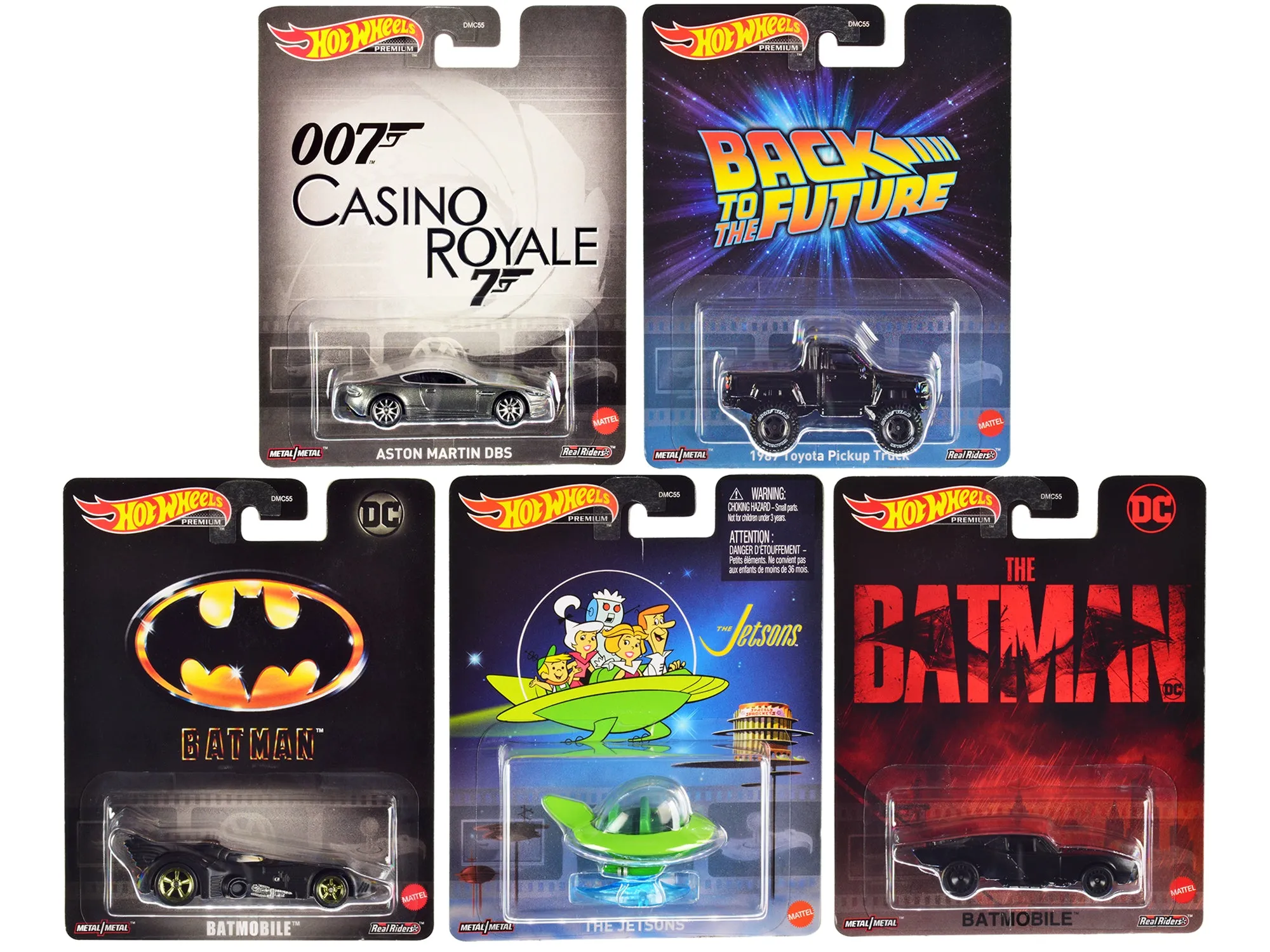 Retro Entertainment 2023 N Case 5 piece Set Diecast Model Cars by Hot Wheels