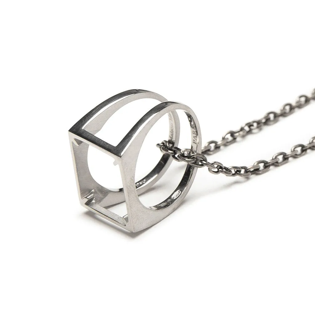 Ring Necklace - Silver